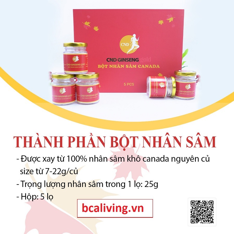 Bột Nhân Sâm Canada CND