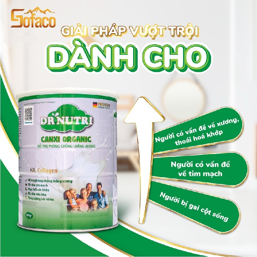 Dr Nutri Canxi 400gr sữa bột chống loãng xương