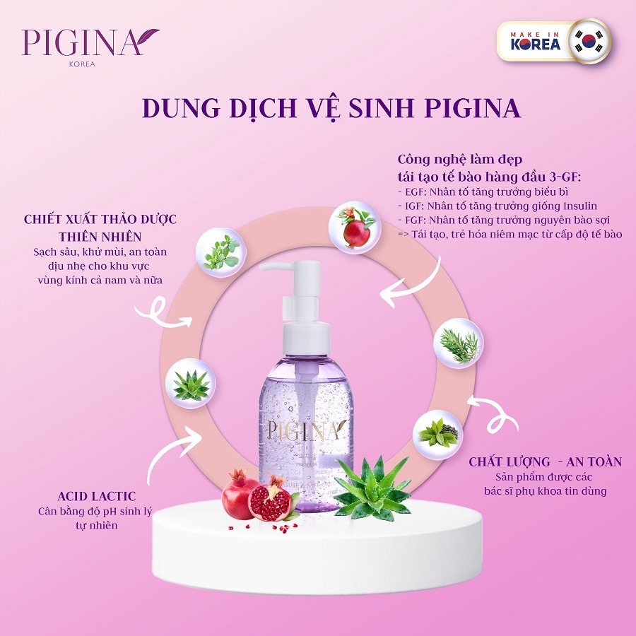 Dung Dịch Vệ Sinh Phụ Nữ Pigina 150ml
