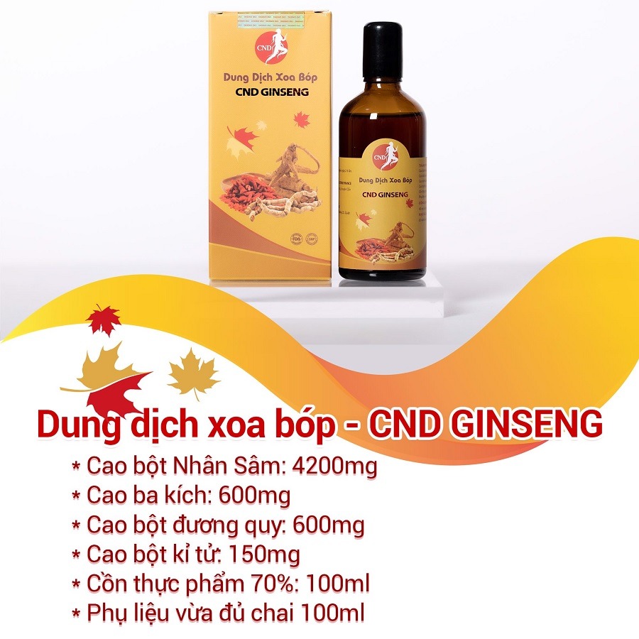 Dung dịch xoa bóp CND Ginseng