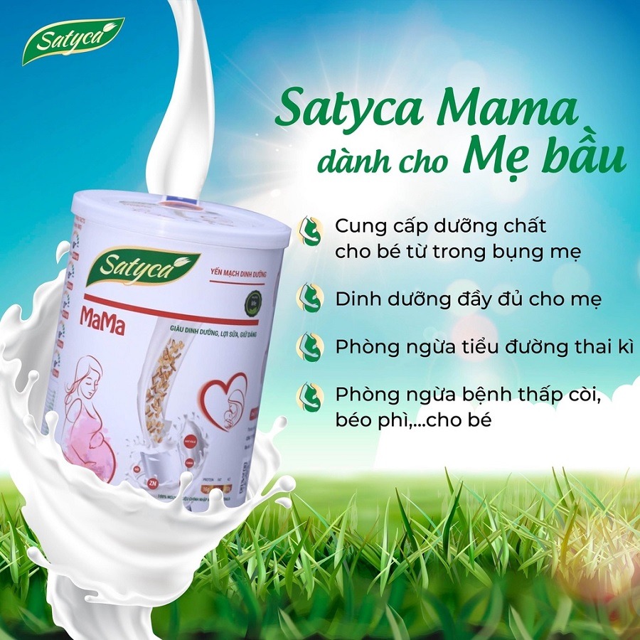 Sữa Yến Mạch Dinh Dưỡng Satyca MaMa