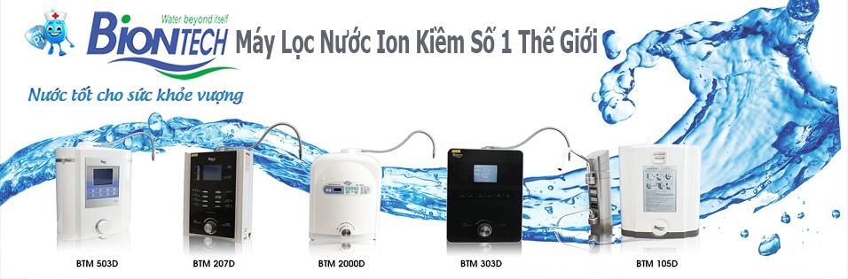 máy lọc nước ion kiềm biontech