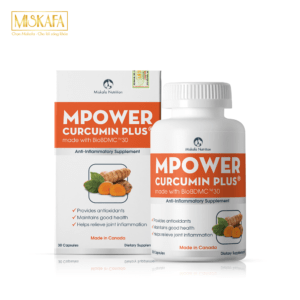 Viên uống hỗ trợ kháng viêm, giúp chống oxy hóa hiệu quả cao - Mpower Curcumin Plus [Nghệ]
