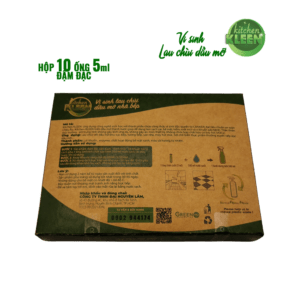 Hộp vi sinh lau chùi dầu mỡ Kitchen Kleen (10 ống 5ml)