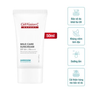 Kem chống nắng làm dịu da, tăng cường hàng rào bảo vệ da 50ml - Cell Fusion C Expert Mild Care Suncream SPF 50+/ PA++++